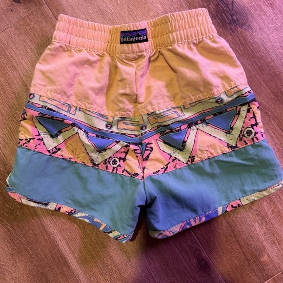 Patagonia Other - Patagonia Kids Swim Trunks in Yellow, Teal, Pink